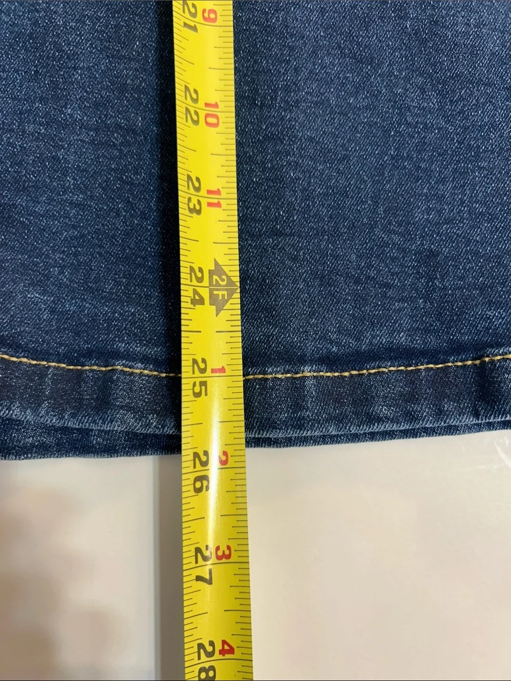 Blair Blue Denim Elastic Waist Skirt woman’s 12